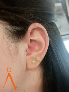 Composition oreille piercing annonay