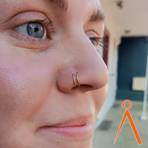 Double nostril naald annonay